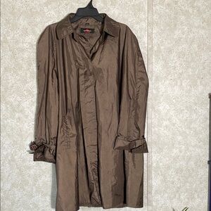 Vtg  Alorna Classic Brown Rain Trench Coat with Relaxed Fit